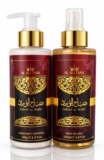 Kit Sabah Al Sulrana Body Splash + Hidratante 200 ml | Linha Árabe